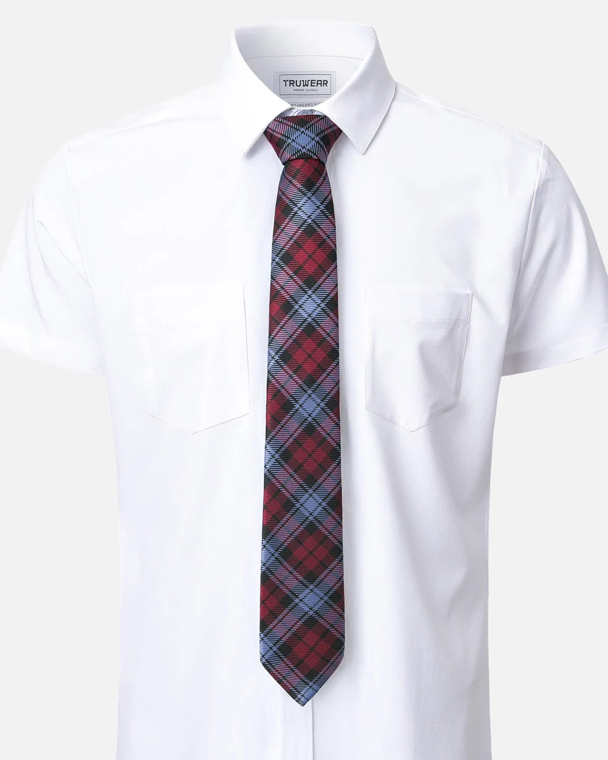 Immortal Blue Red & Black Plaid Tie