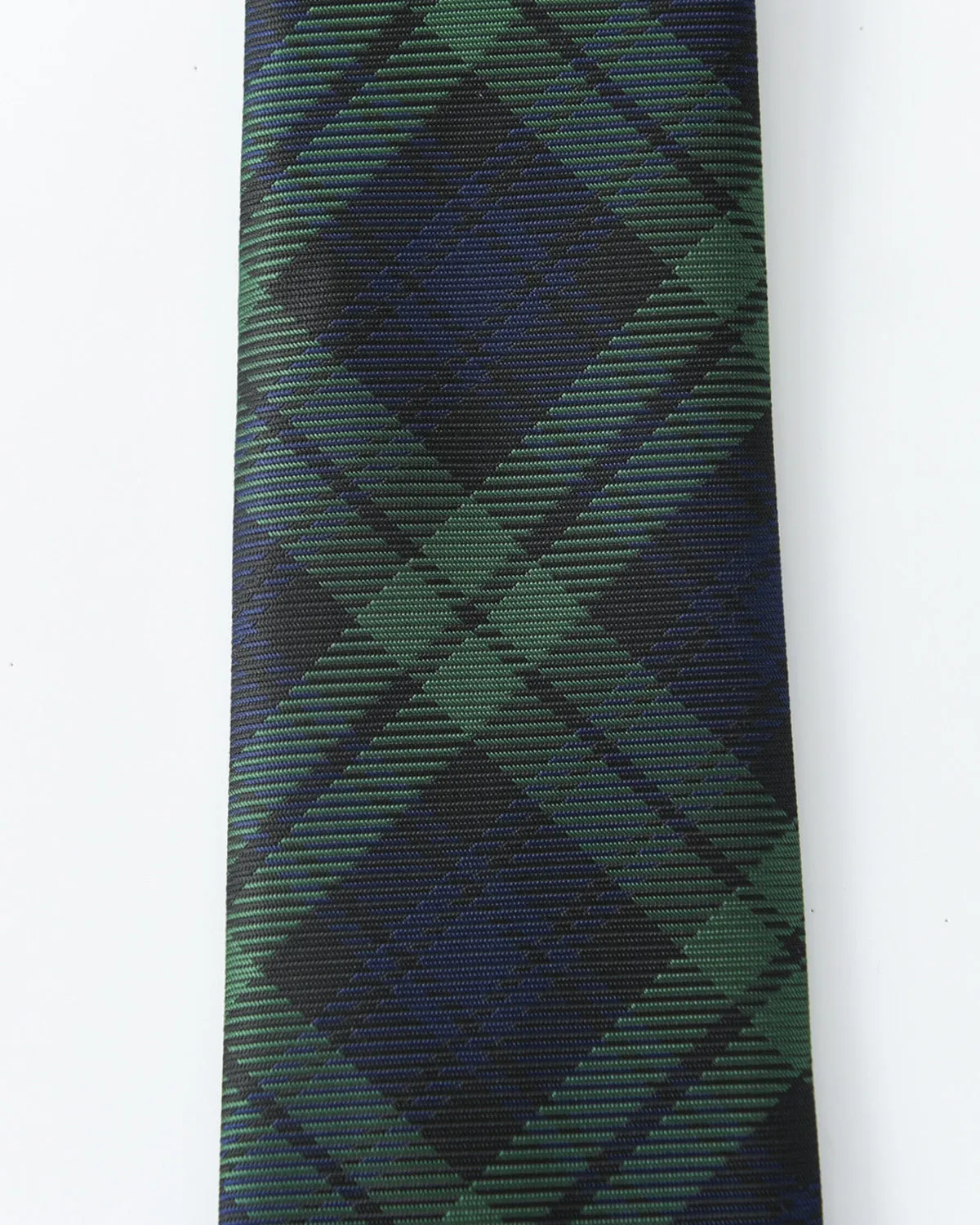 Immortal Green & Navy Plaid Tie