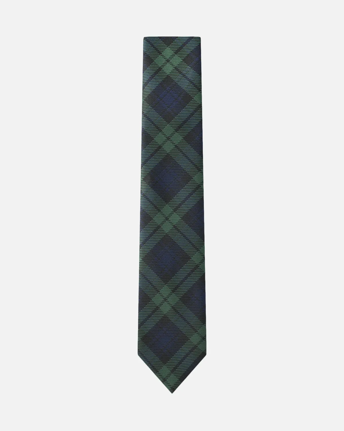 Immortal Green & Navy Plaid Tie