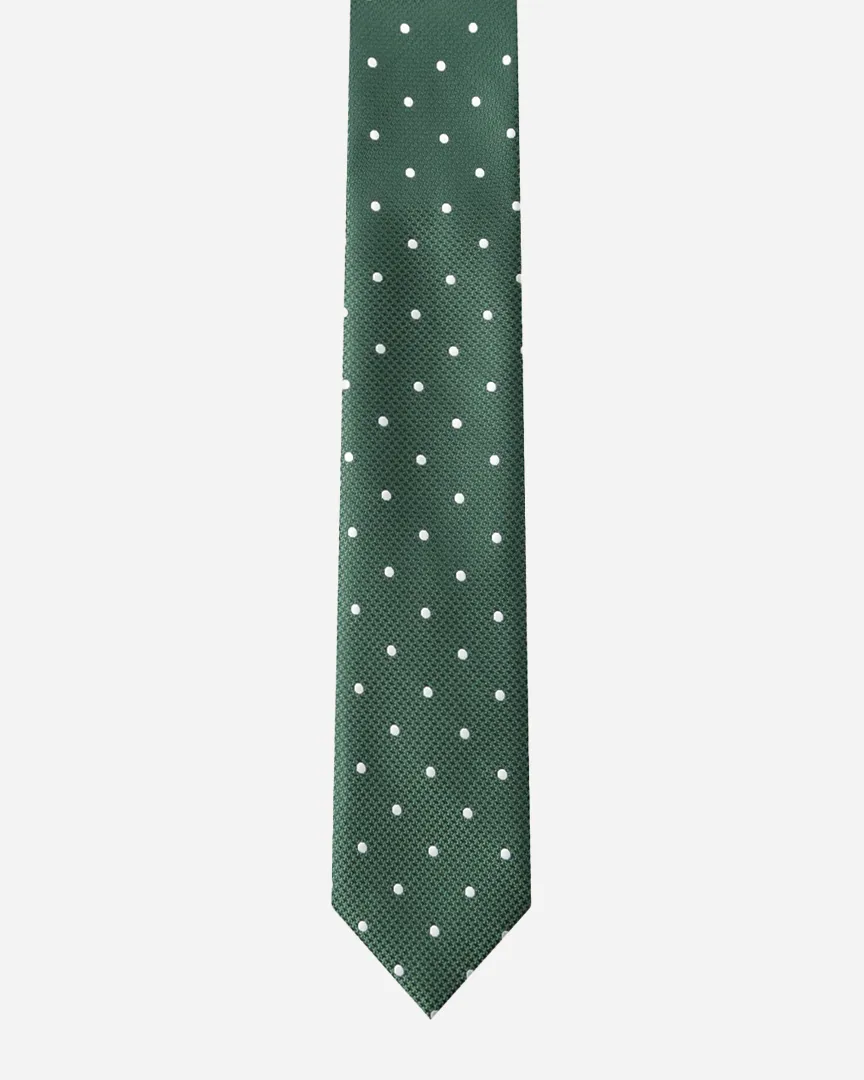 Immortal Green Polka Dot Tie