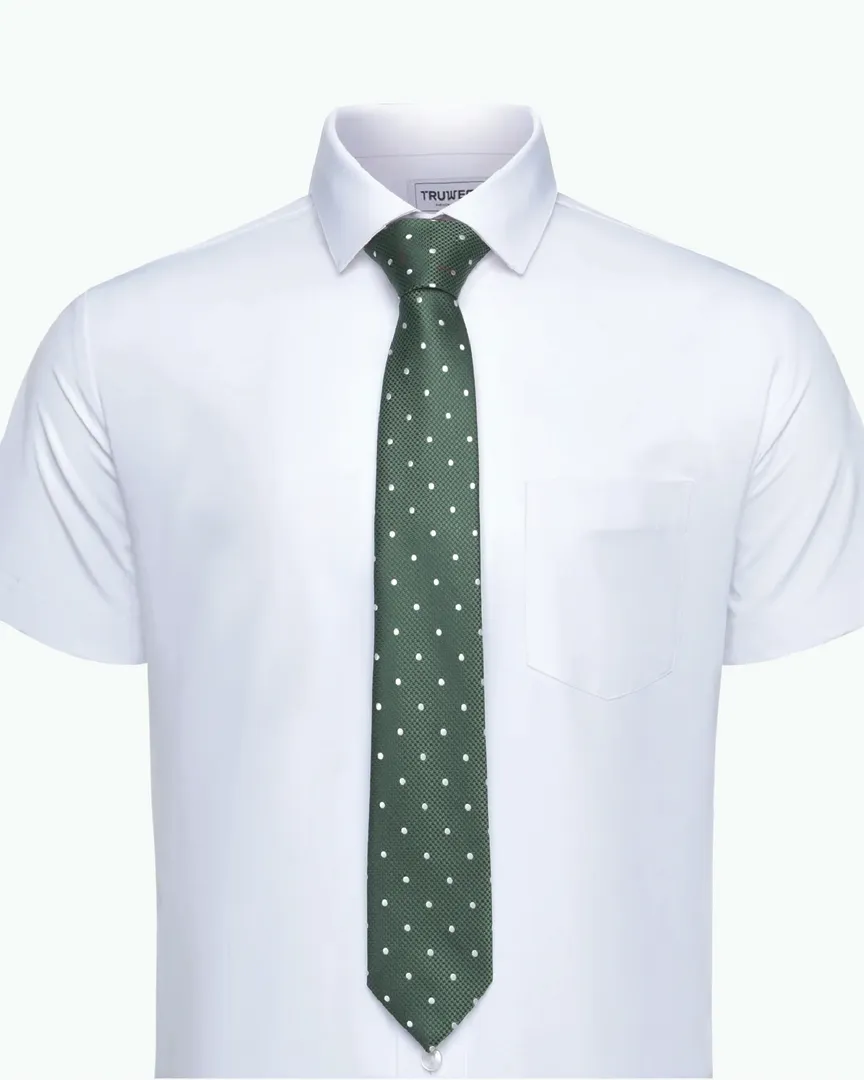 Immortal Green Polka Dot Tie