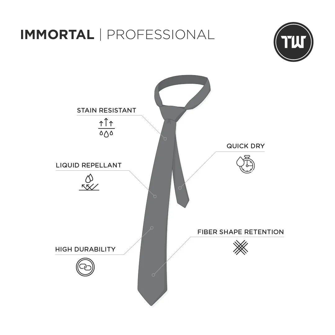 Immortal Grey Dress Tie