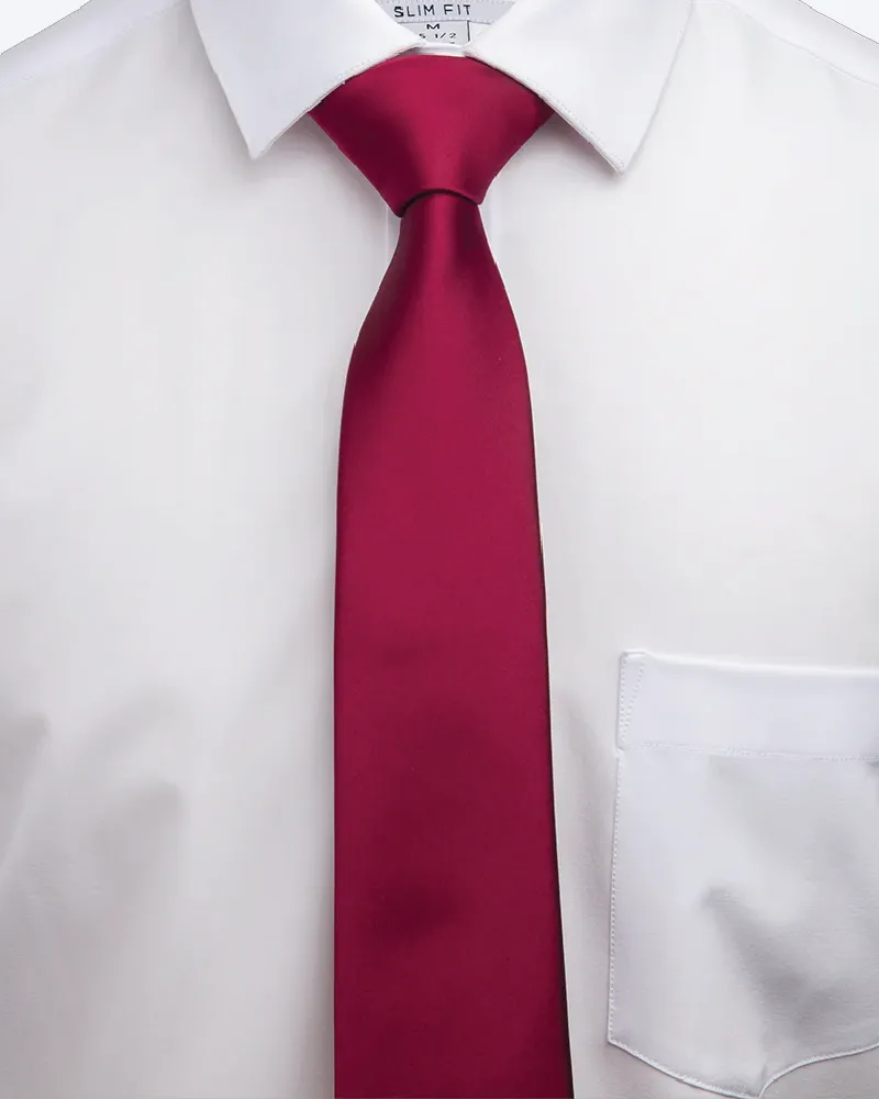 Immortal Maroon Dress Tie