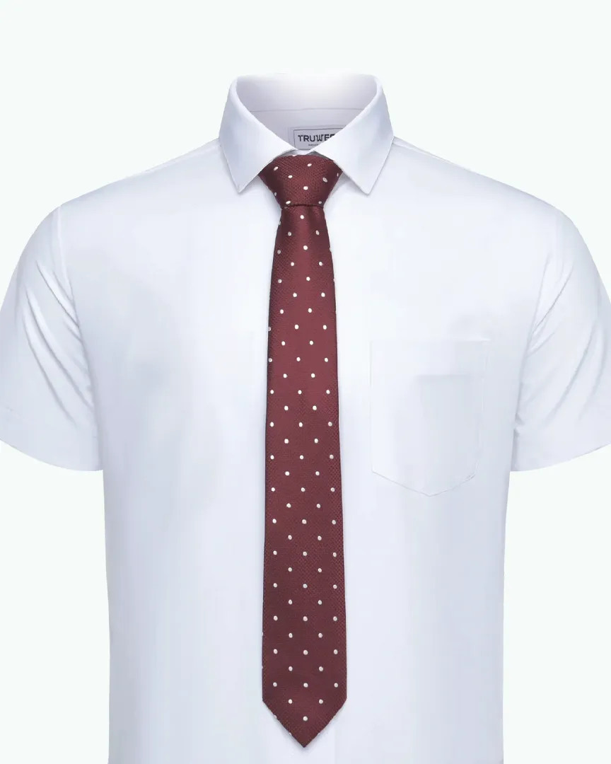 Immortal Maroon Polka-dot Tie