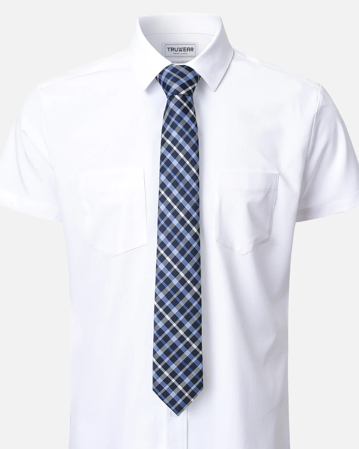 Immortal Powder Blue & Navy Stripe Tie