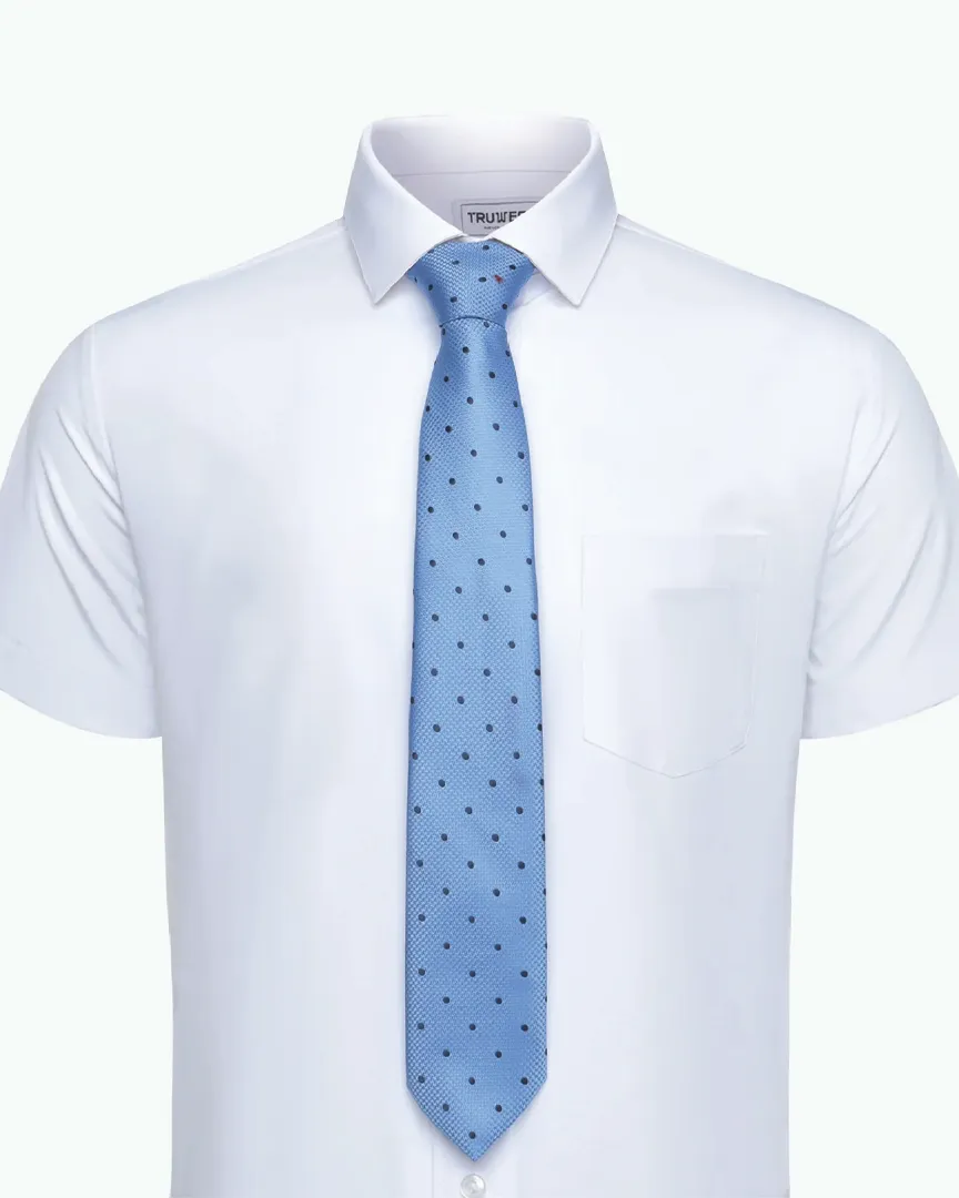 Immortal Powder Blue Polka-dot Tie