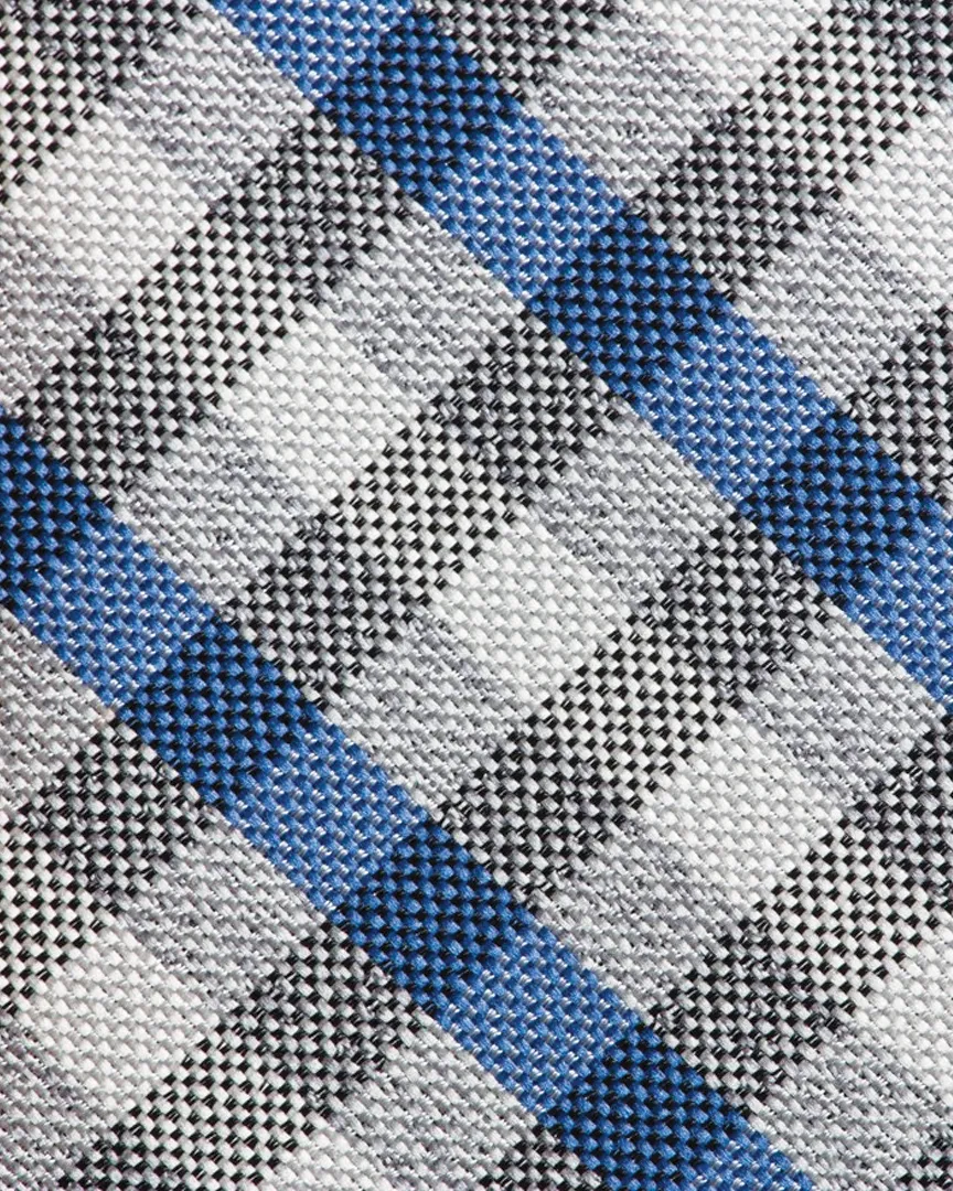 Immortal Royal Blue & Grey Checkered Dress Tie