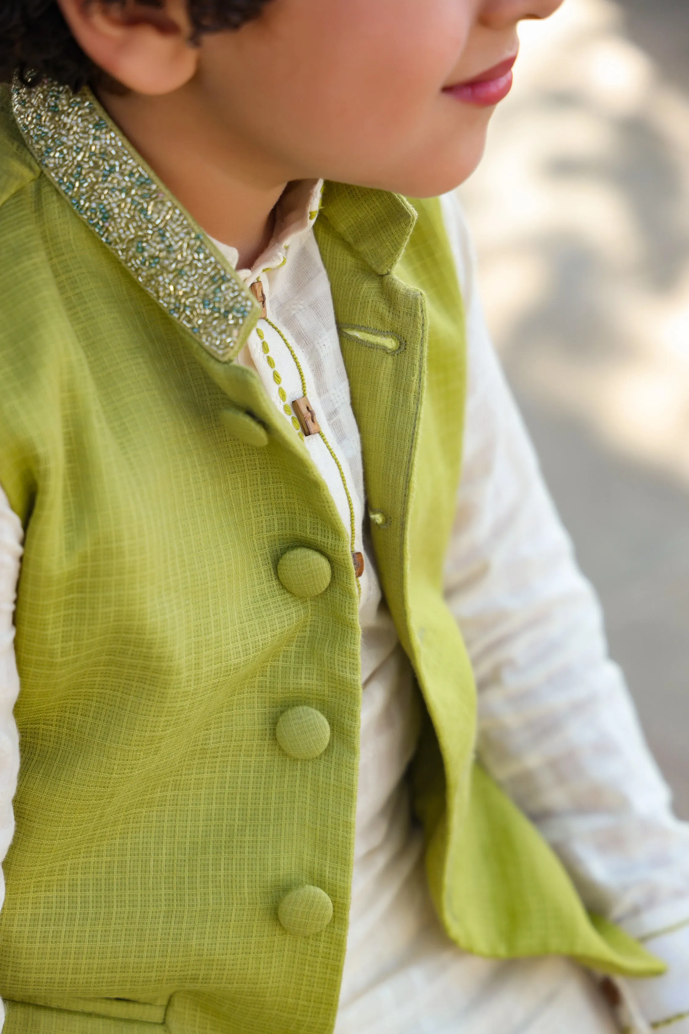 Inara - Kota Doriya Nehru Jacket For Boys