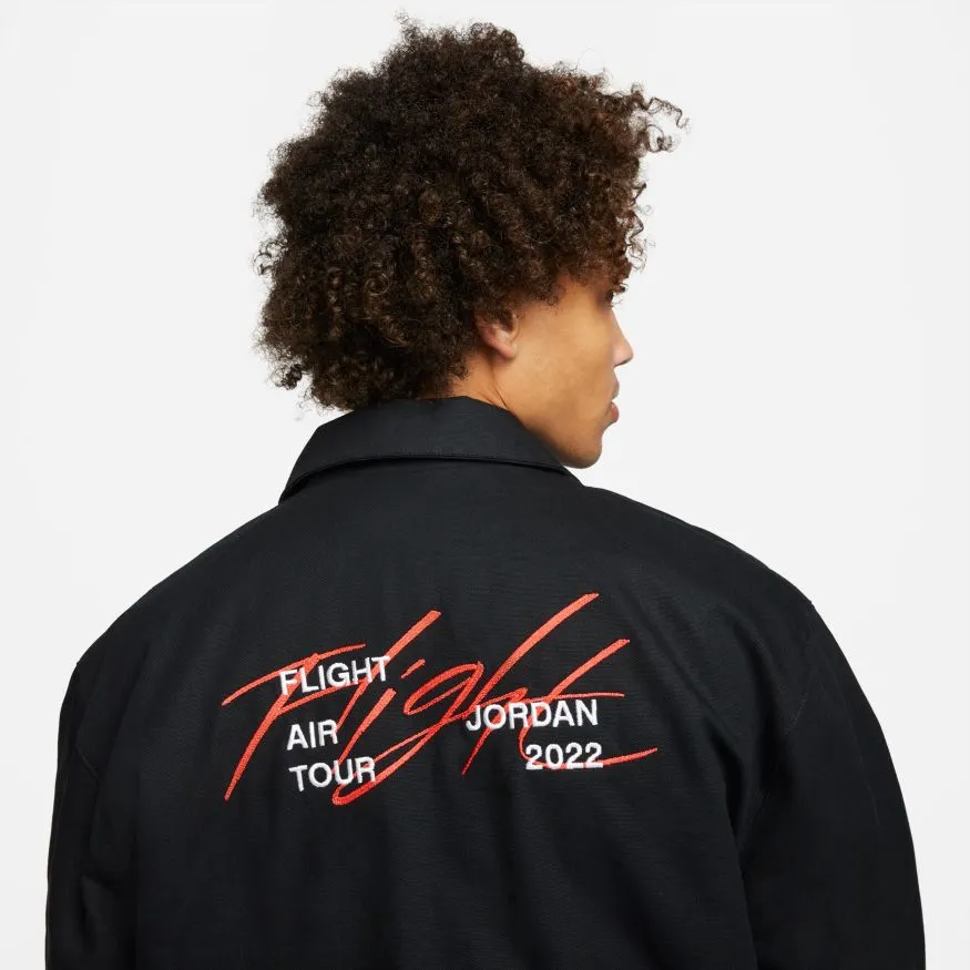 JORDAN FLIGHT HERITAGE JACKET "BLACK/RED"