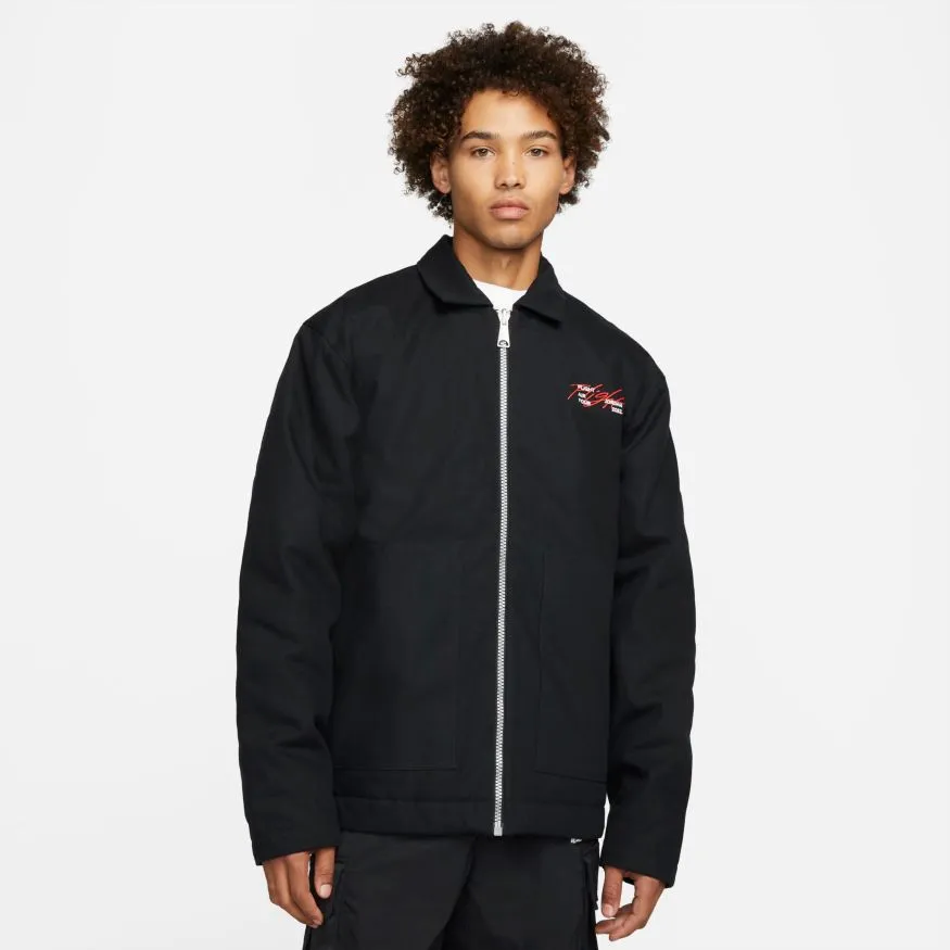 JORDAN FLIGHT HERITAGE JACKET "BLACK/RED"