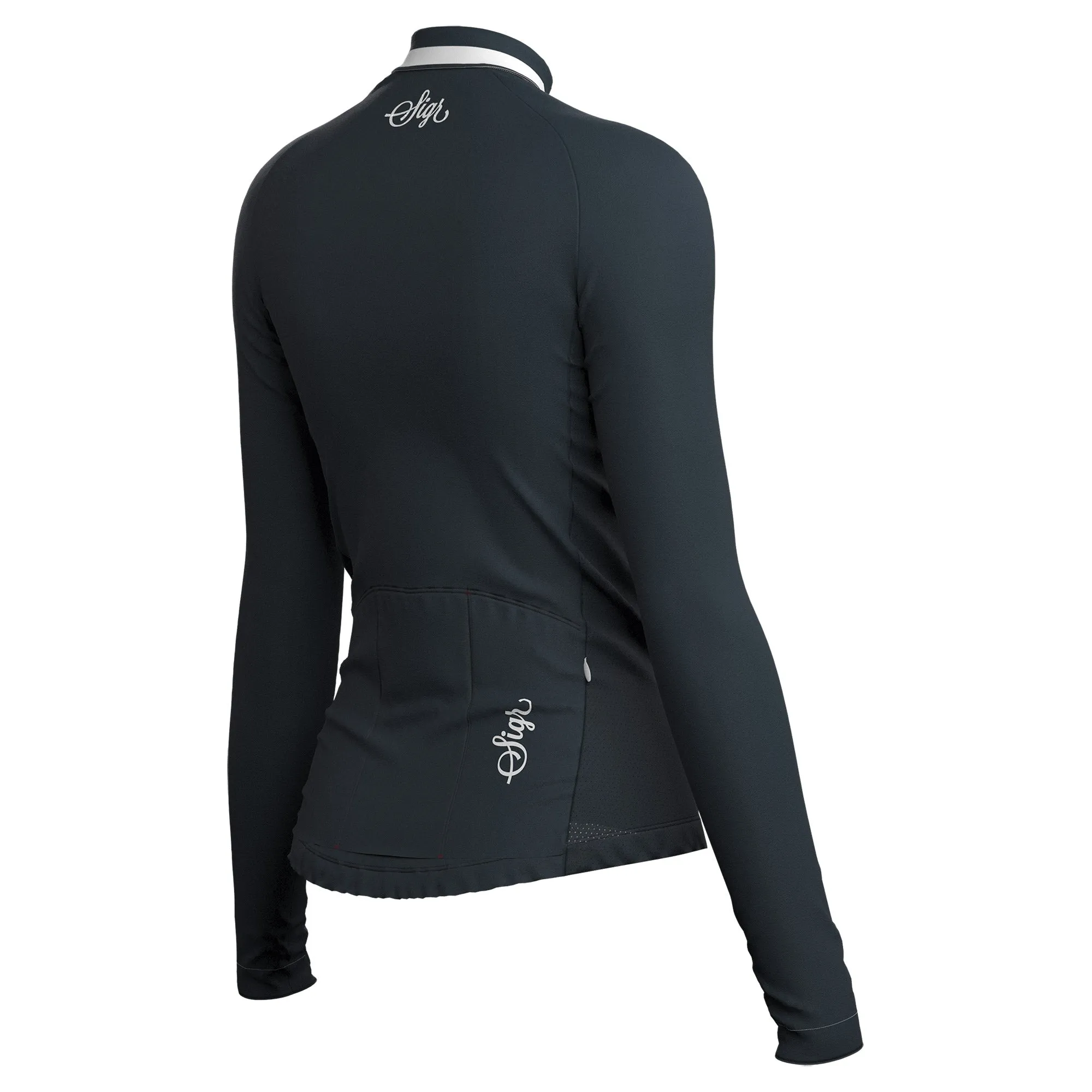 Krokus Black Women's Warmer Long Sleeved Cycling Jersey