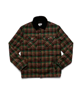 LAMB JACKET - BROWN / GREEN