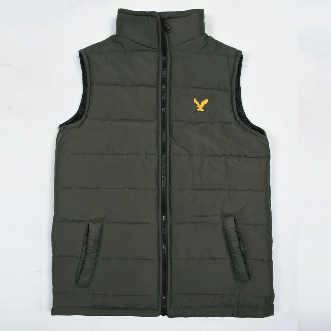 Left chest logo body warmer Gillet