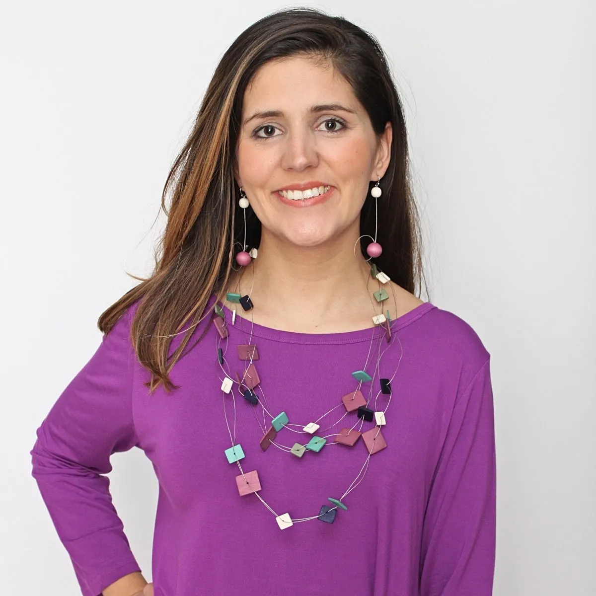 Lilac Multi Elisa Necklace