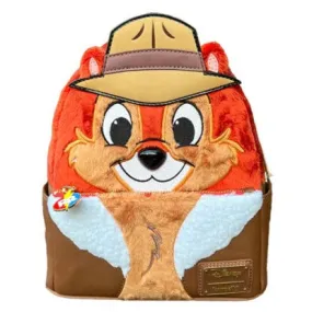 Loungefly - Chip 'n Dale: Rescue Rangers - Faux Fur Chip US Exclusive Cosplay Mini Backpack