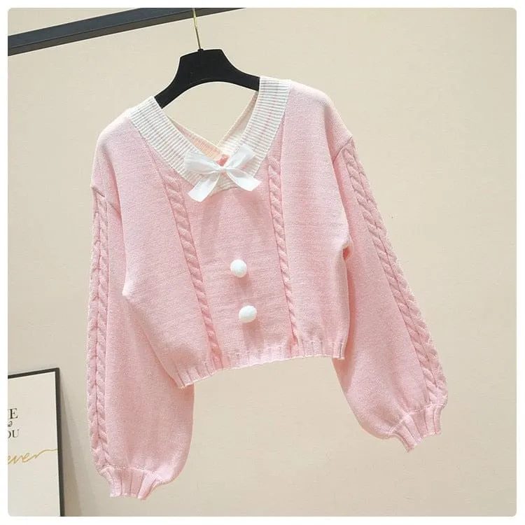 Lucy Lou Knit Crop Sweater