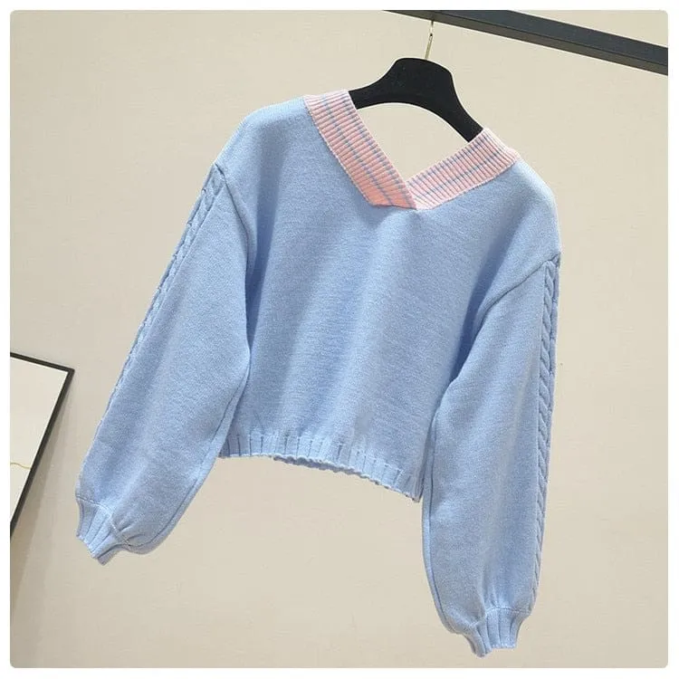 Lucy Lou Knit Crop Sweater