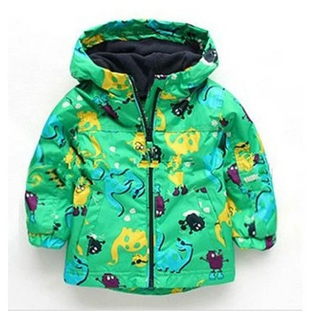 LZH 2017 Spring Autumn Girls Jacket For Girl Windbreaker Boys Jacket Kids Hooded Raincoat Girl Coat & Outerwear Children Clothes