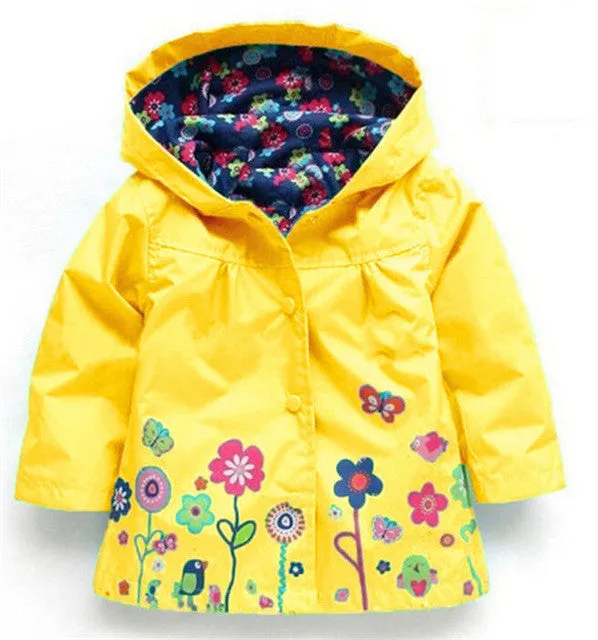 LZH 2017 Spring Autumn Girls Jacket For Girl Windbreaker Boys Jacket Kids Hooded Raincoat Girl Coat & Outerwear Children Clothes