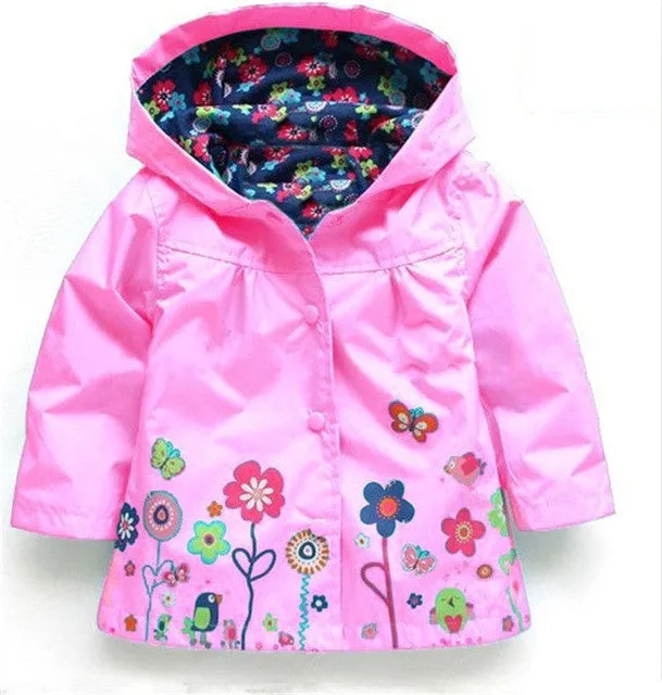 LZH 2017 Spring Autumn Girls Jacket For Girl Windbreaker Boys Jacket Kids Hooded Raincoat Girl Coat & Outerwear Children Clothes