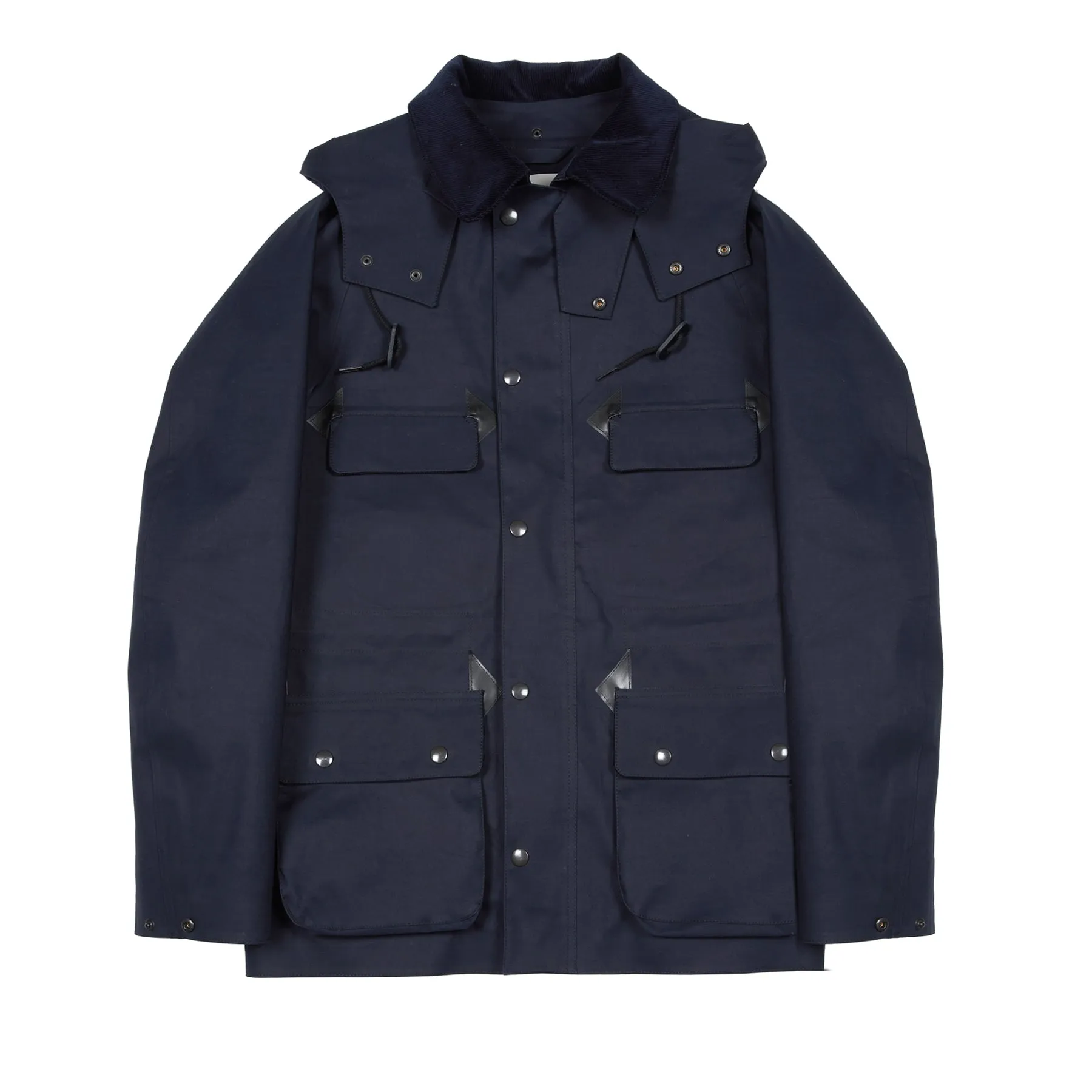 Mackintosh Anstruther Bonded Cotton Field Jacket in Navy