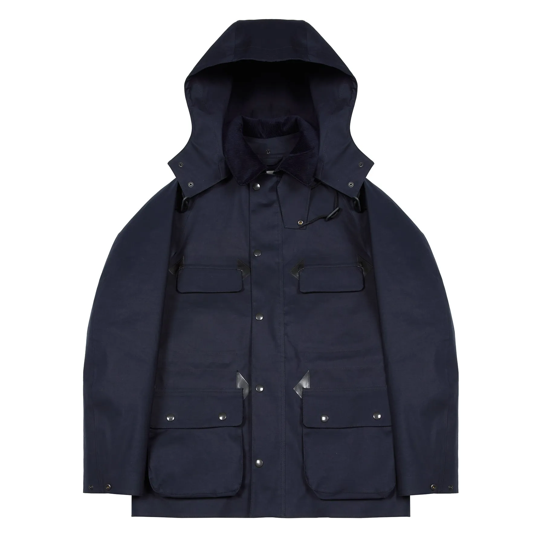 Mackintosh Anstruther Bonded Cotton Field Jacket in Navy