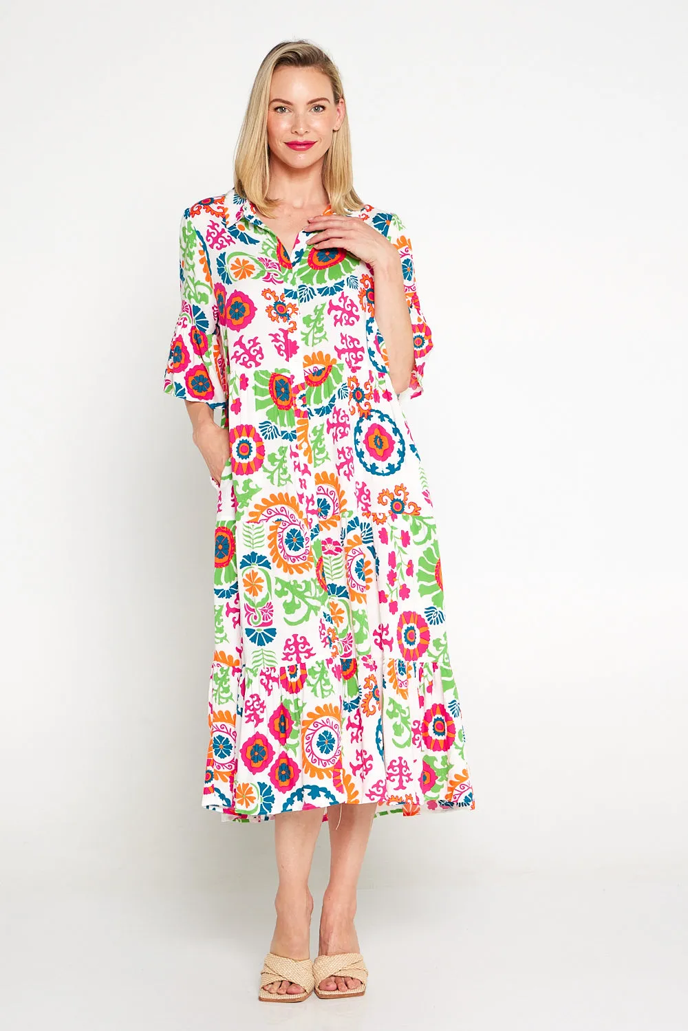 Marina Dress - Summer Mandala Floral