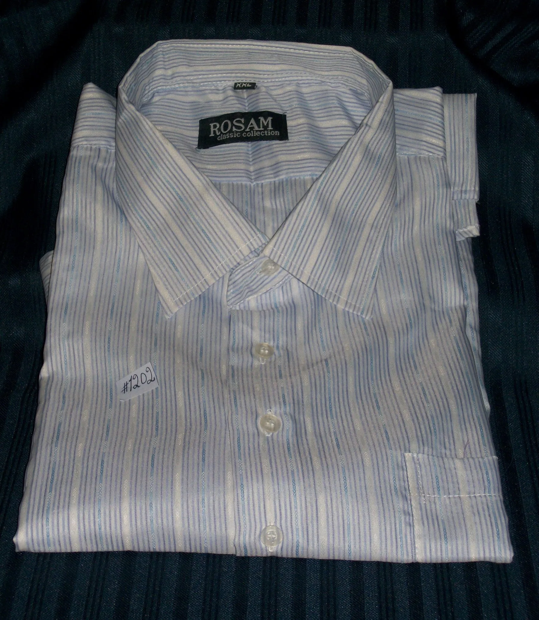 Men's Dress Shirt Blue/Purple pinstripe