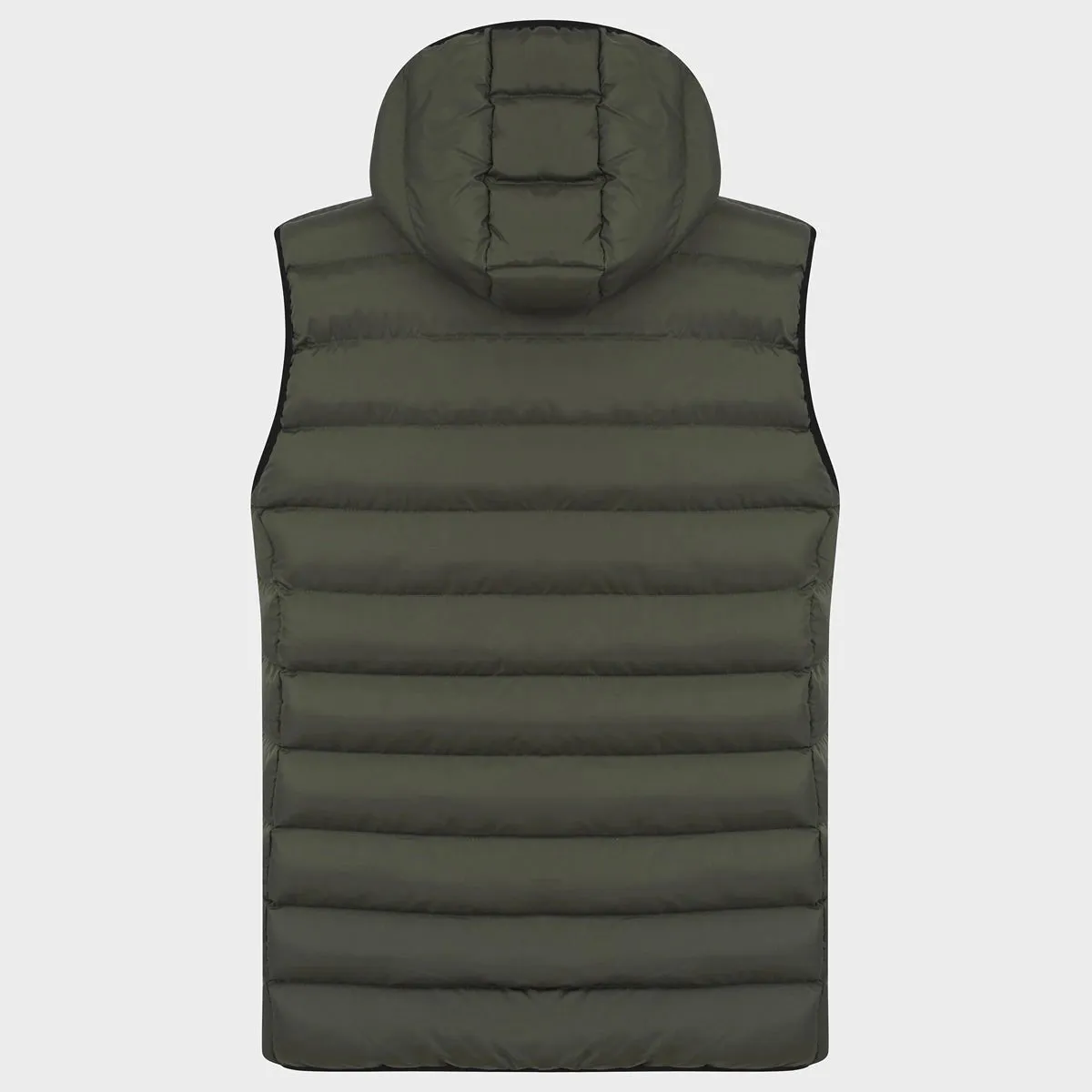 Mens Khaki Quilted Gilet