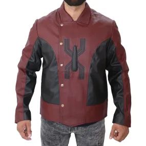 Men's Last Stand Spider Man Biker Motorcycle Leather Jacket