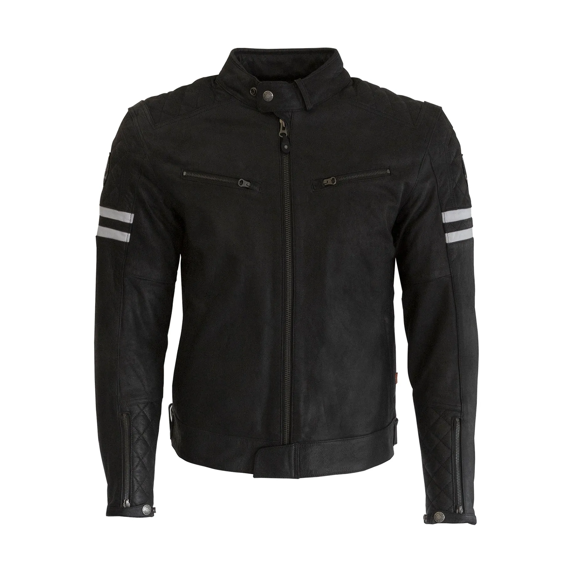 Merlin Hixon 2 Heritage Cafe Racer Leather Jacket with D30 Armour