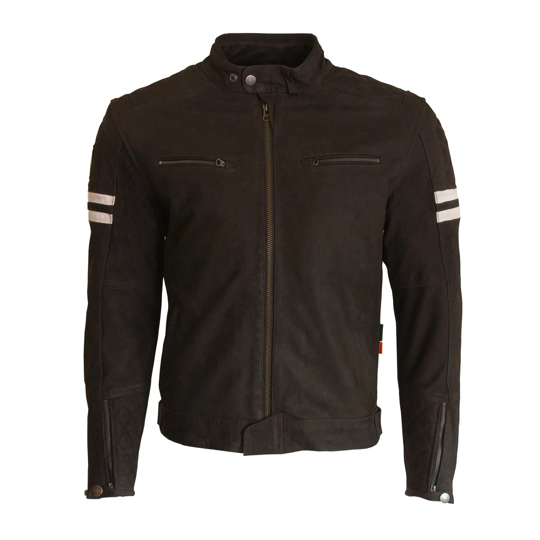 Merlin Hixon 2 Heritage Cafe Racer Leather Jacket with D30 Armour