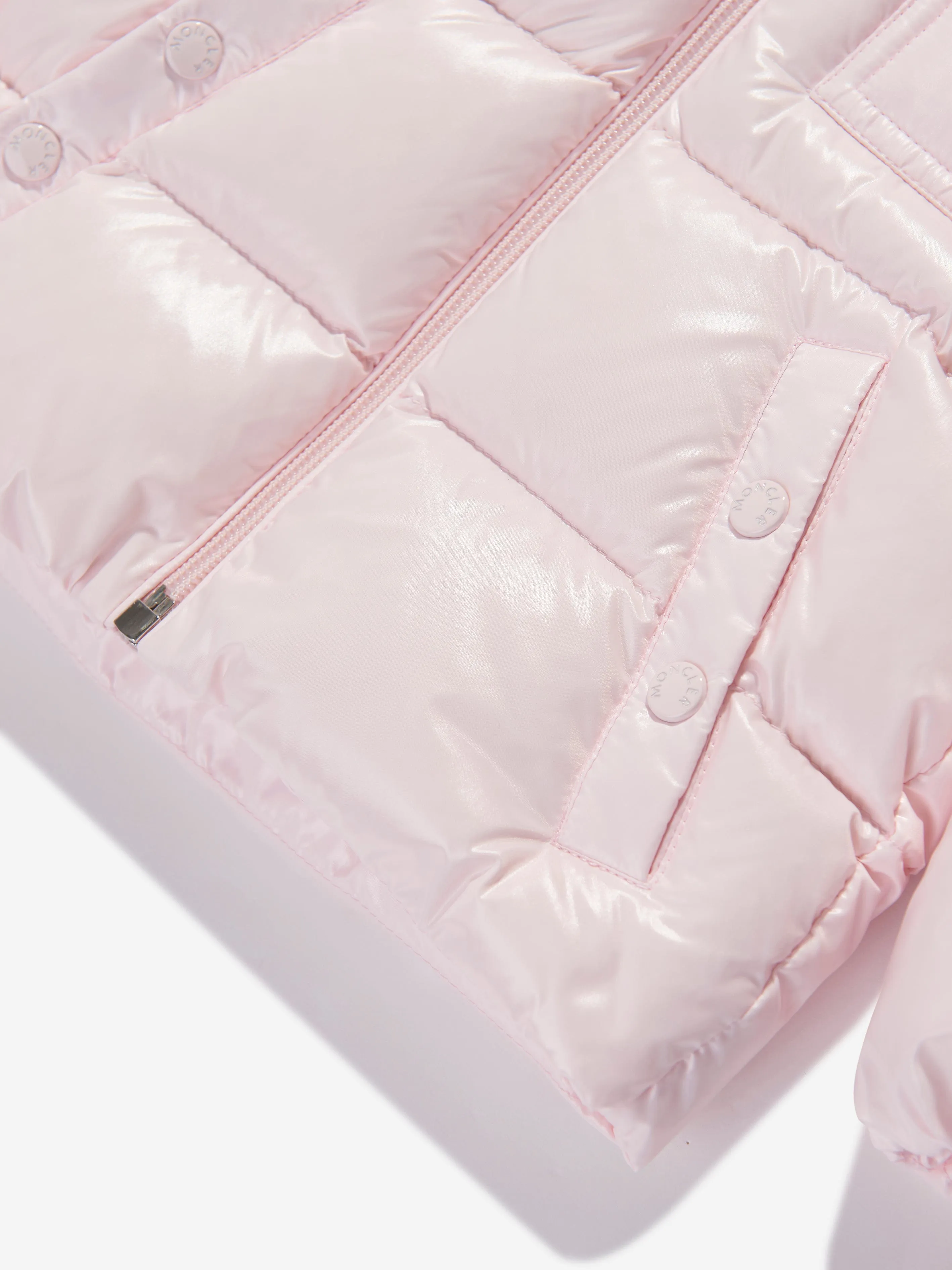 Moncler Enfant Baby Girls Down Padded K2 Jacket in Pink