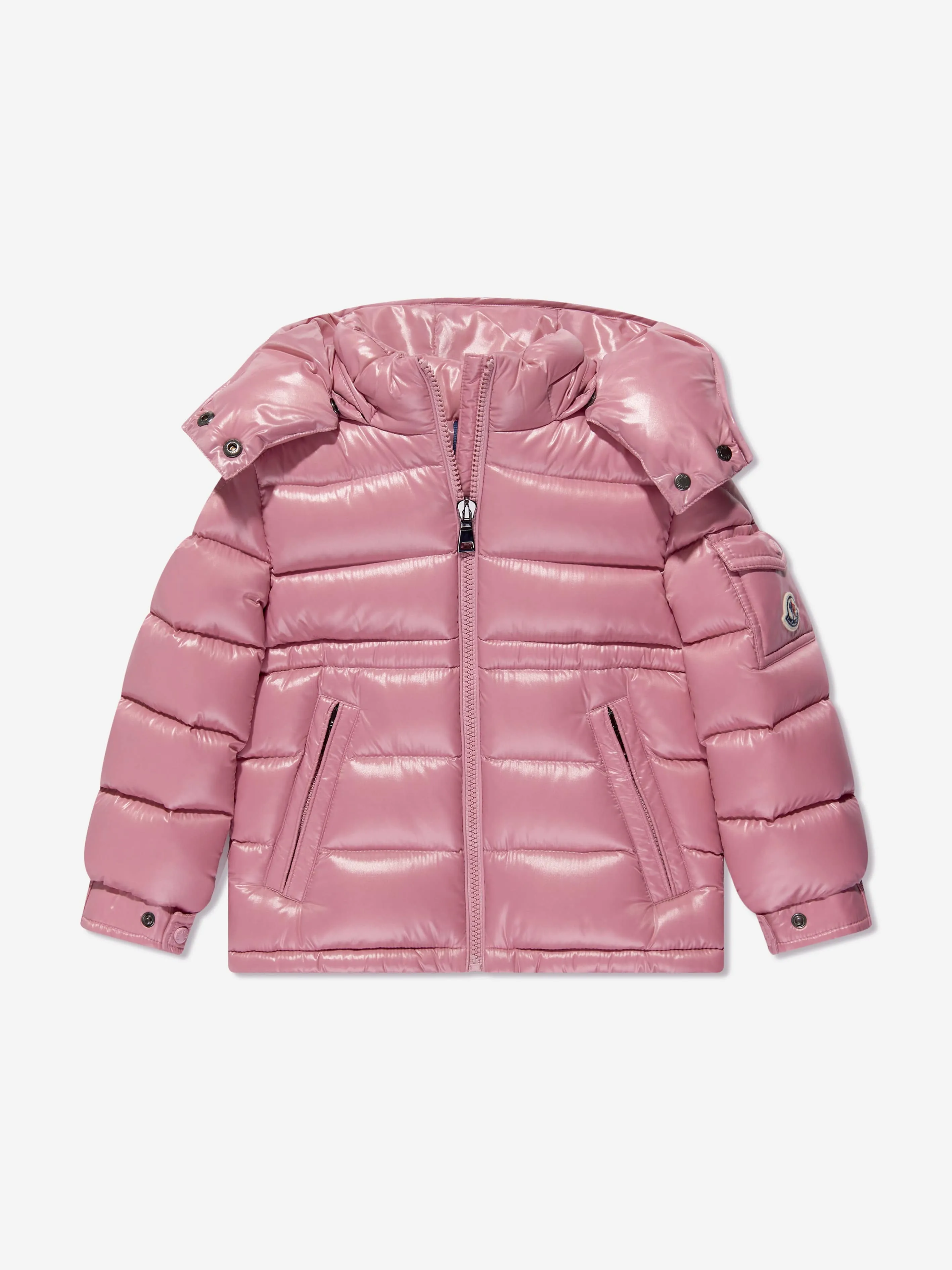 Moncler Enfant Girls Down Padded Maire Jacket in Pink