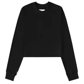 Monday Long Sleeve Crop Top Black