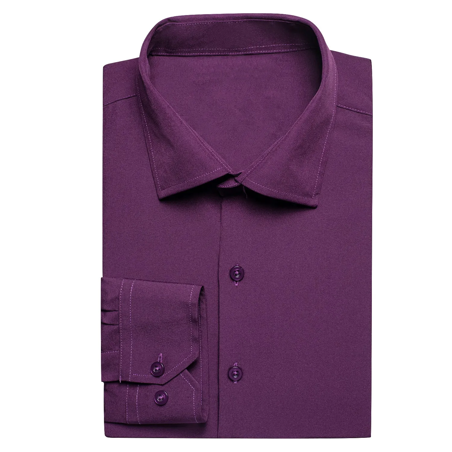 Orchid Purple Stretch Men's Long Sleeve Shirt