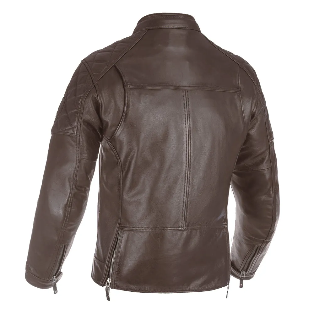 Oxford Route 73 2.0 Men's Classic Motorcycle Jacket Brown