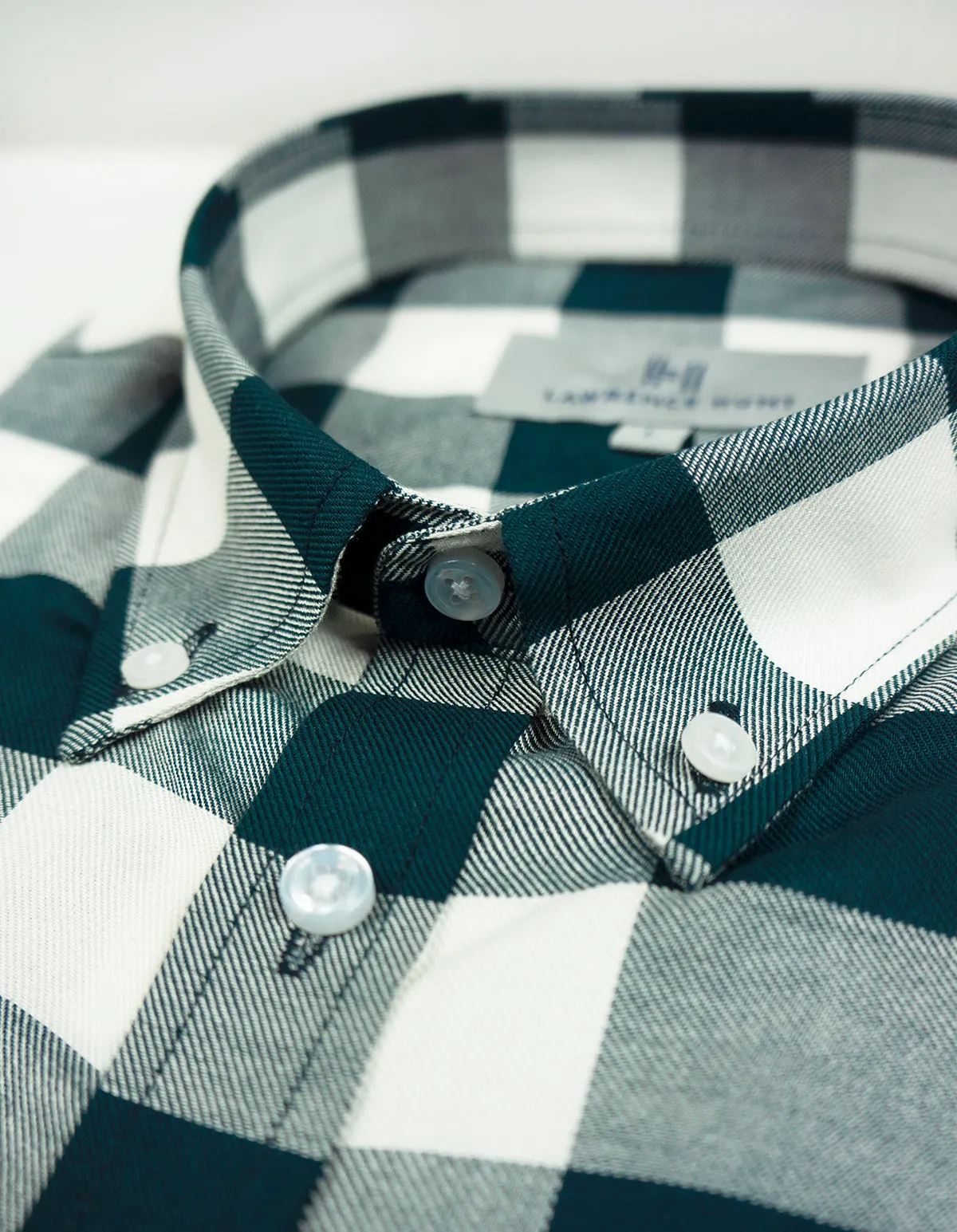 "Henry" - Green & White Check: FEATHERWEIGHT