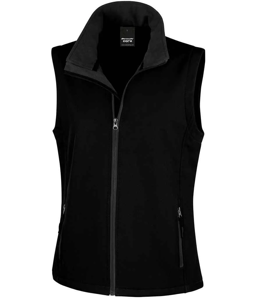 Result - Core Ladies Printable Soft Shell Bodywarmer