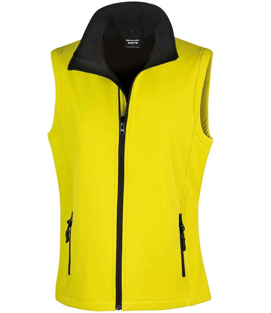 Result - Core Ladies Printable Soft Shell Bodywarmer