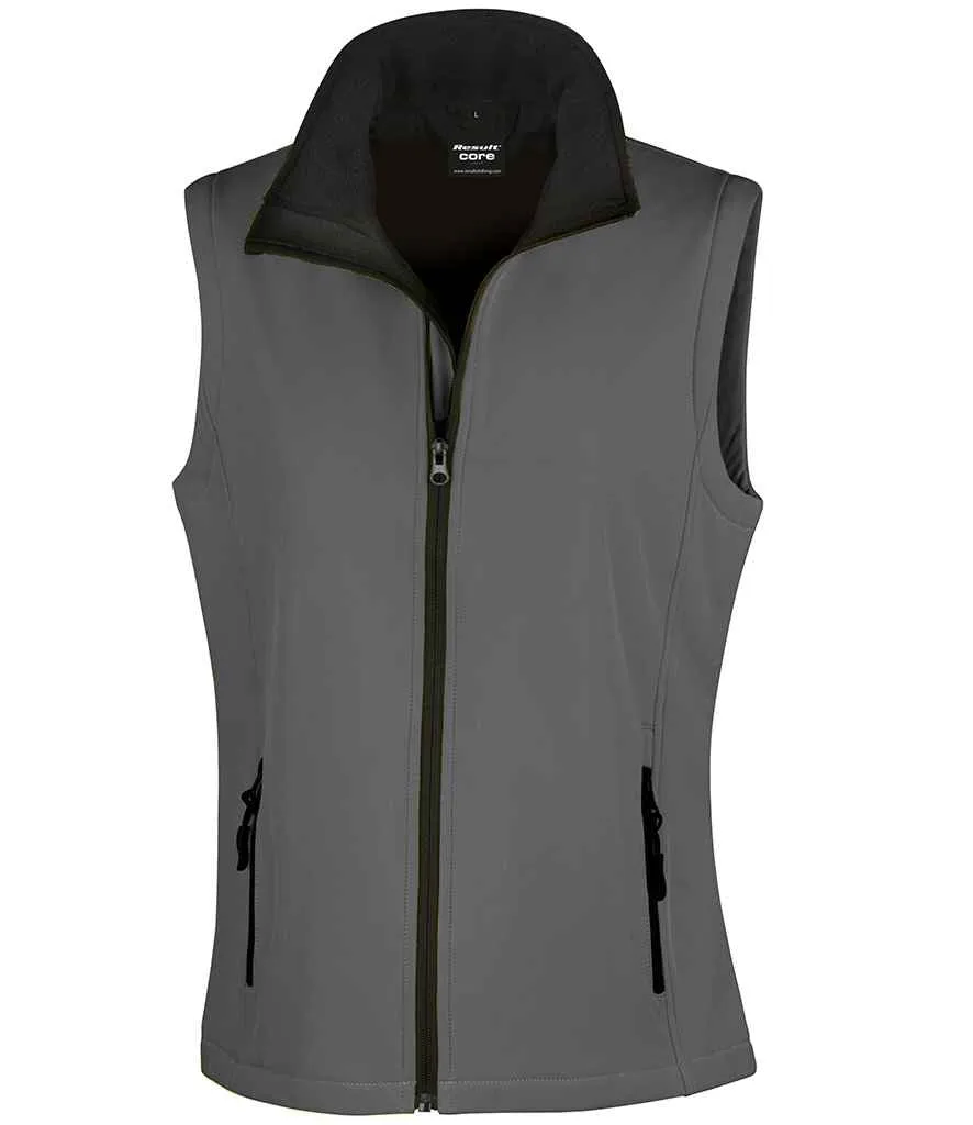 Result - Core Ladies Printable Soft Shell Bodywarmer