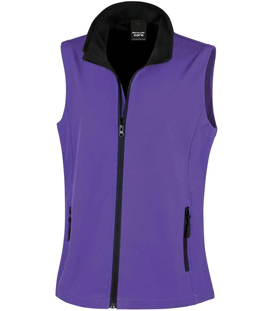 Result - Core Ladies Printable Soft Shell Bodywarmer