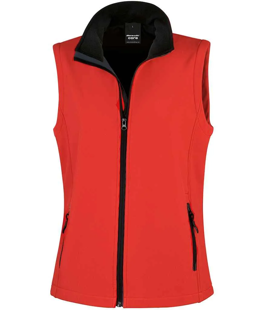 Result - Core Ladies Printable Soft Shell Bodywarmer