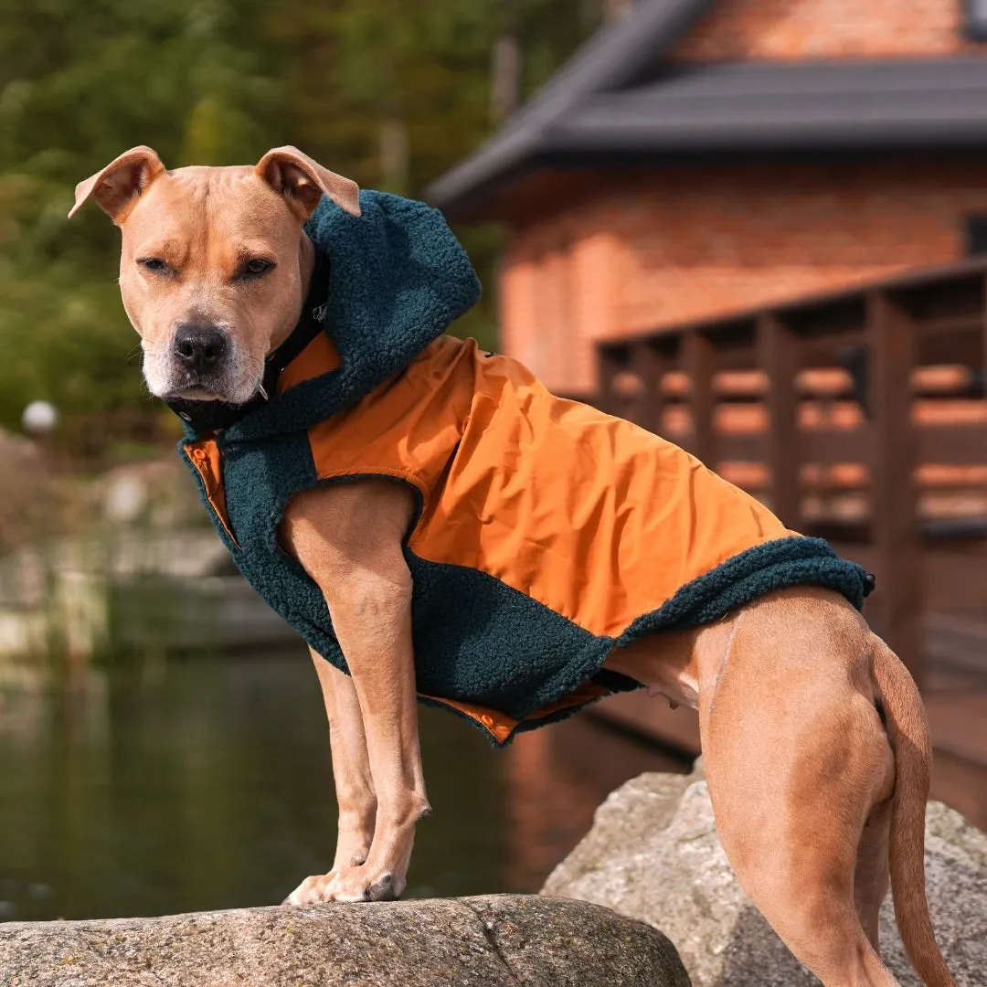 Reversible Jacket - Green and Orange