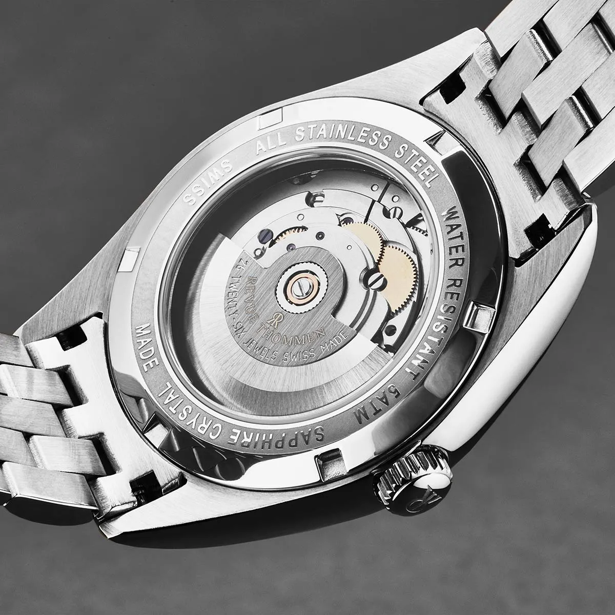 Revue Thommen Men's 'Heritage' Silver Dial Stainless Steel Bracelet Automatic Watch 21010.2133