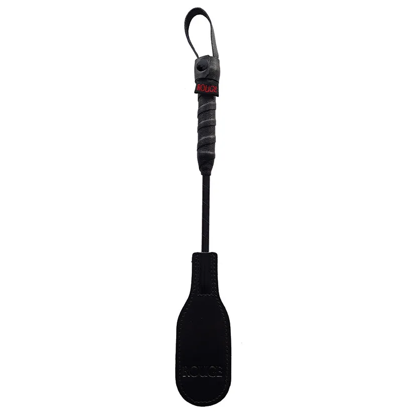 Rouge Leather Mini Oval Riding Crop