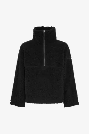 SHERPA FLEECE JACKET BLACK