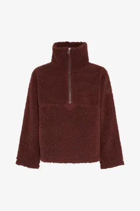 SHERPA FLEECE JACKET BROWNIE