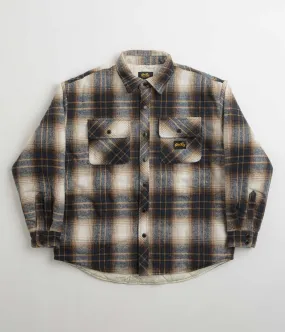 Stan Ray Quilted Plaid Overshirt - Navy Plaid