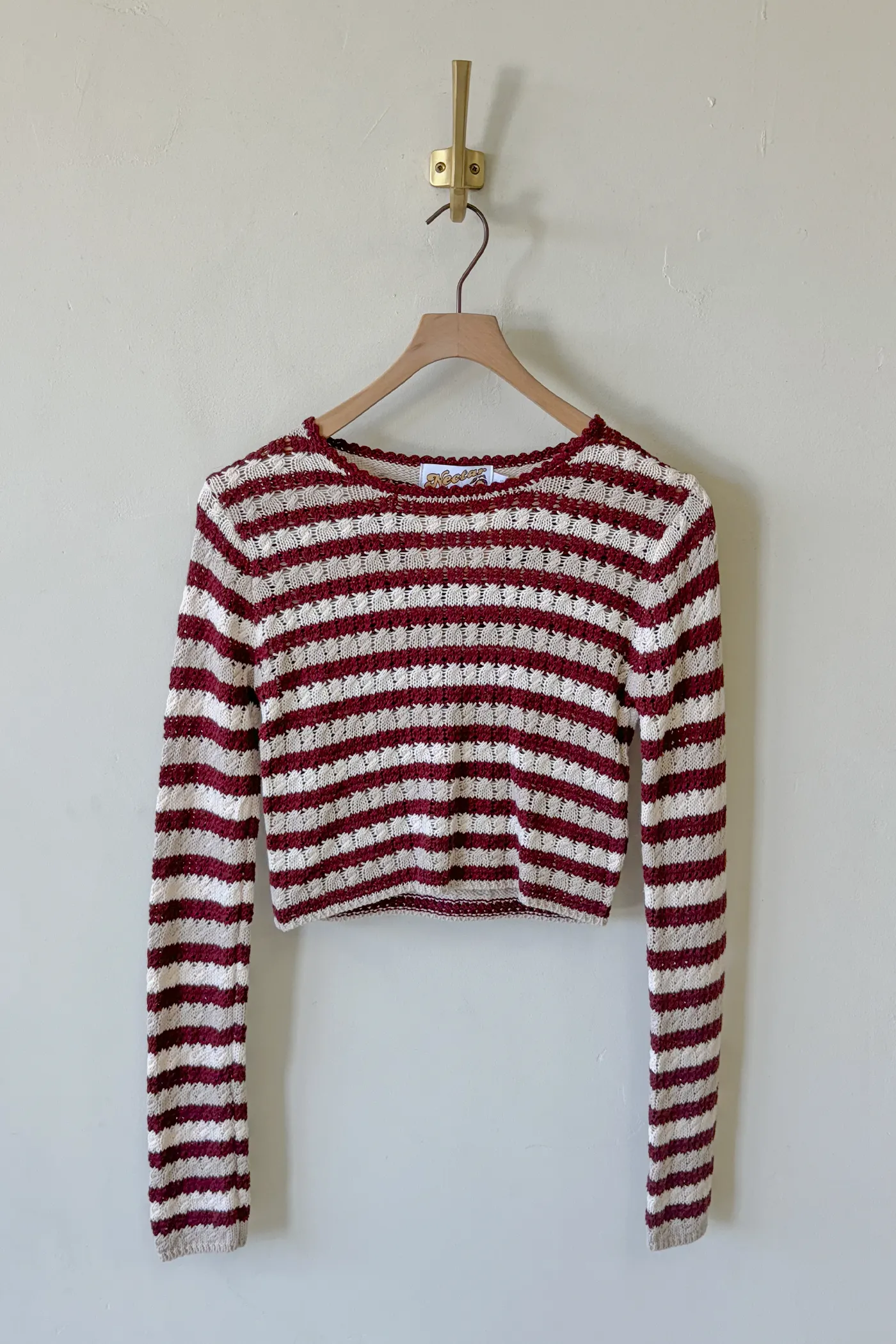 Striped Crochet Sweater